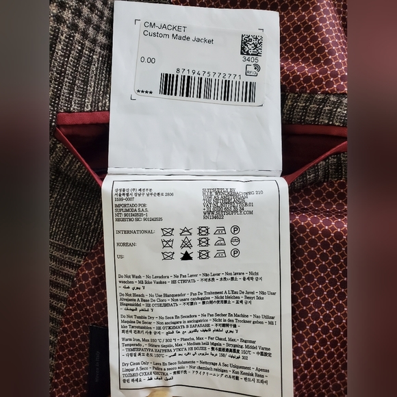 SuitSupply Mid-Brown Check Havana Jacket - Picture 14 of 15